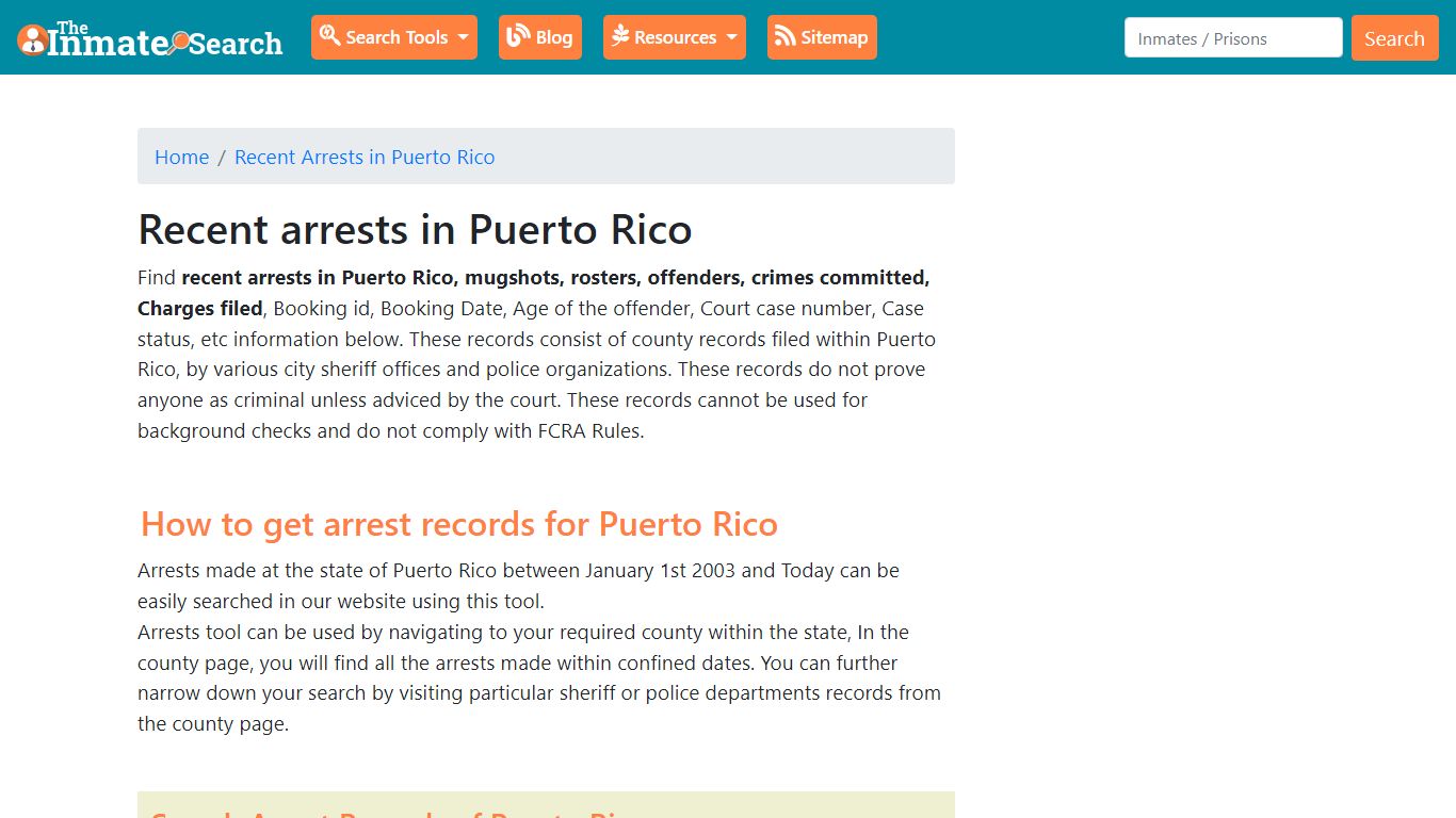 Recent Arrests in Puerto Rico | Mugshots, Rosters, Inmates ...